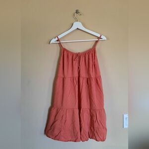 Old Navy Cotton Rayon Sundress Coral Orange Cami